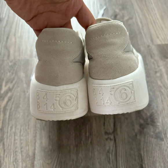MM6 MAISON MARGIELA
Fabric and suede sneakers in ivory colour size 35 - Picture 10 of 11